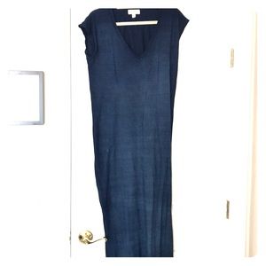 Anthropology Blue Cloth & Stone Maxi